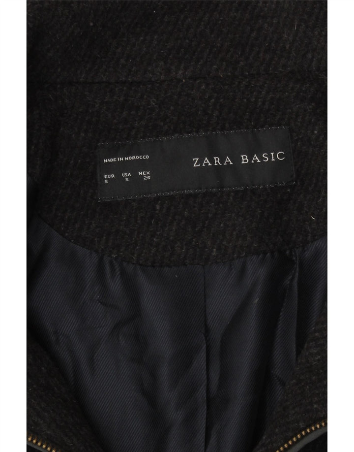 Zara Womens Overcoat UK 10 Small Grey