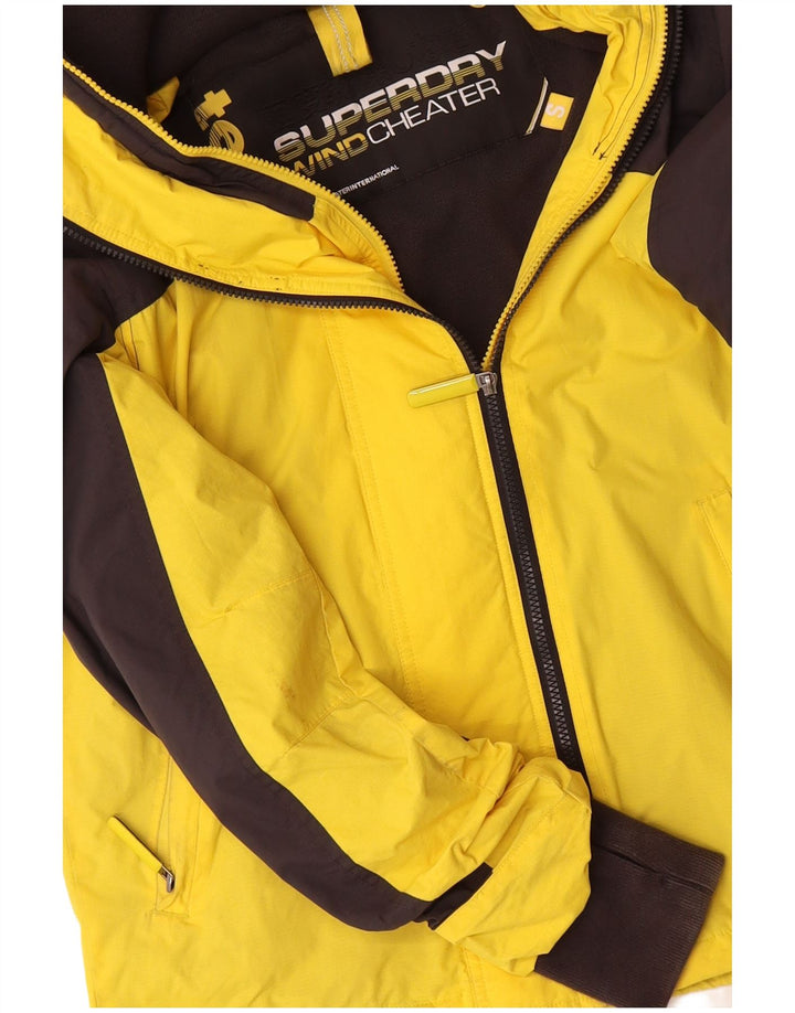 SUPERDRY Mens Windcheater Windbreaker Jacket UK 36 Small Yellow