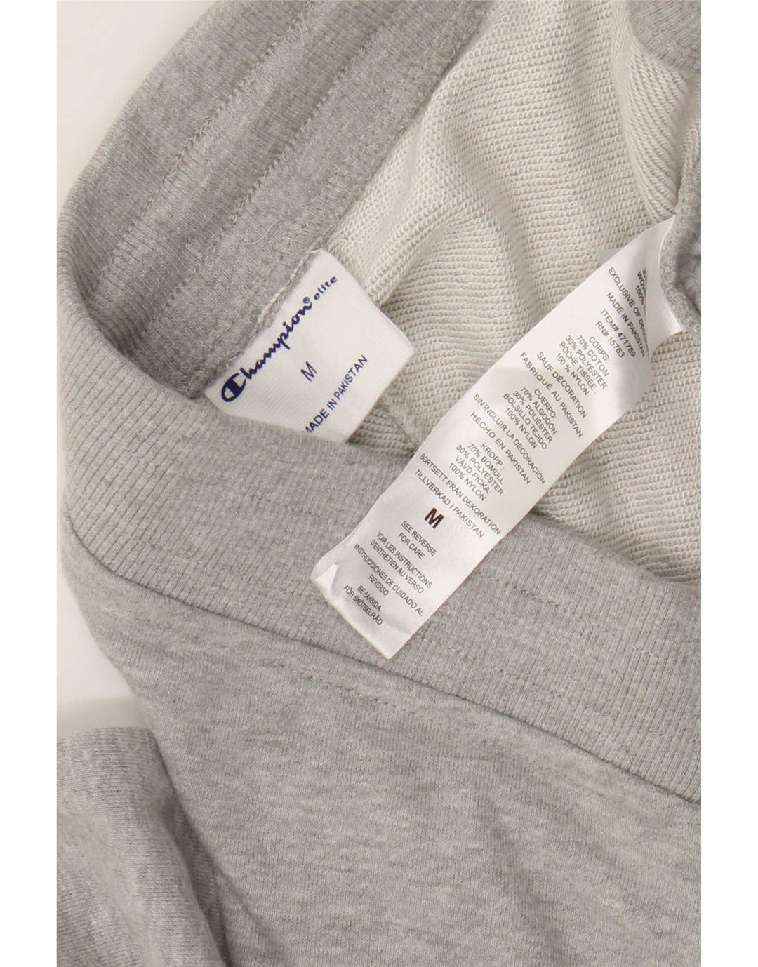 Champion Mens Cargo Tracksuit Trousers Joggers Medium Grey Flecked Cotton