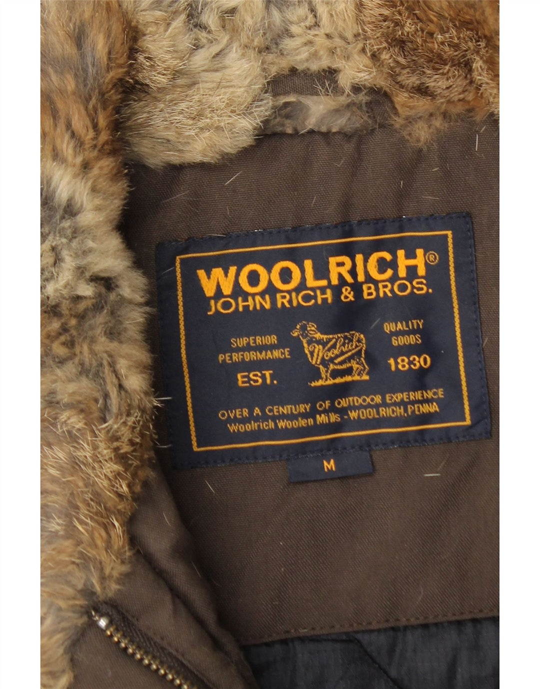 Woolrich Womens Military Padded Gilet UK 12 Medium Brown