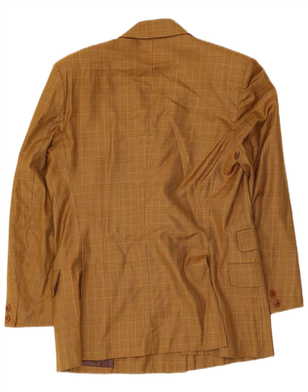 New York Industrie Womens Blazer Jacket IT 40 Small Beige Check