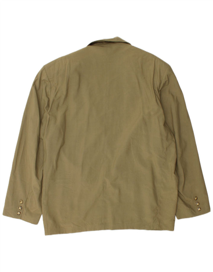 LEGEND Mens 1 Button Blazer Jacket UK 42 XL Khaki