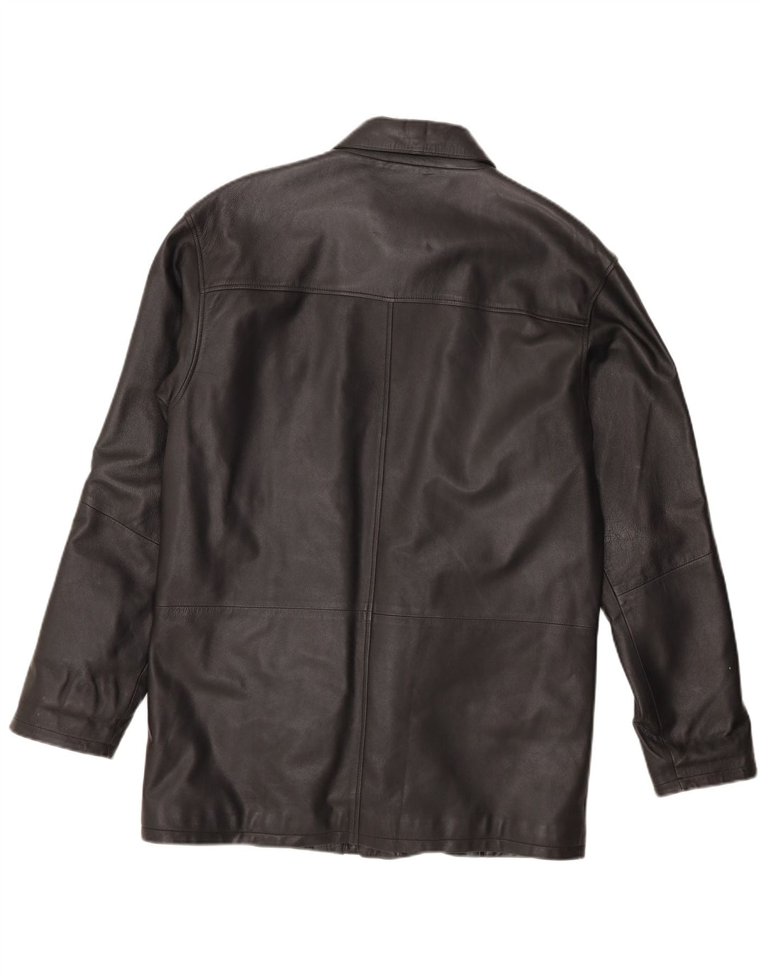 Vintage Mens Leather Jacket UK 44 2XL Black Leather