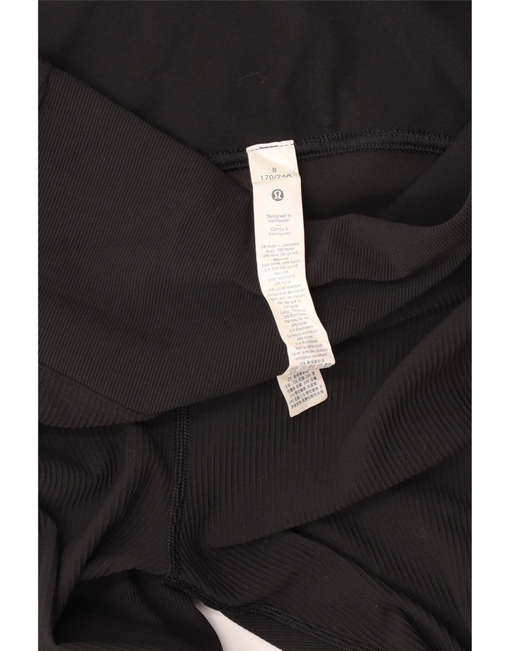 LULULEMON Womens Leggings US 8 Medium  Black Nylon