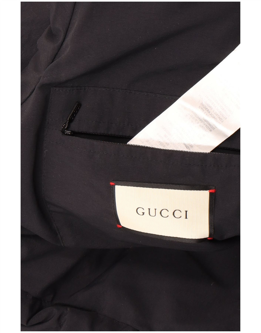 Gucci Mens Graphic Hooded Padded Coat IT 46 Large Black Polyamide