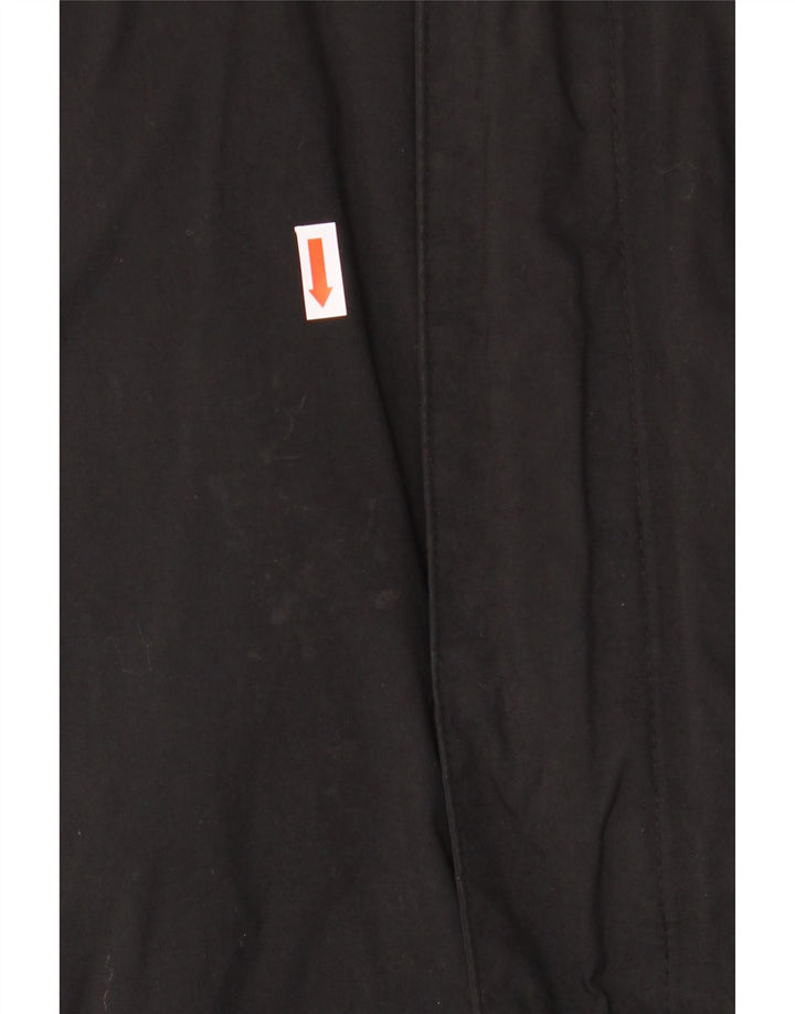 HELLY HANSEN Womens Hooded Windbreaker Coat UK 16 Large Black Polyamide