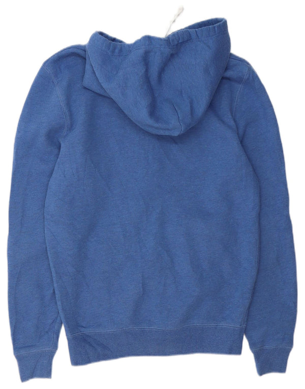 JACK WILLS Mens Zip Hoodie Sweater Small Blue Cotton