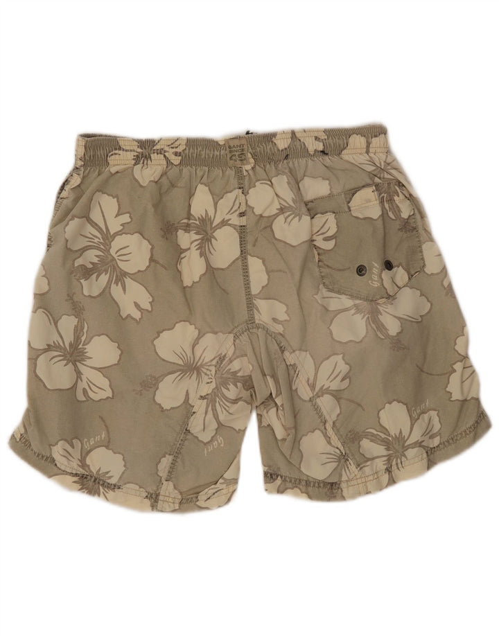 GANT Mens Swimming Shorts Medium Beige Floral