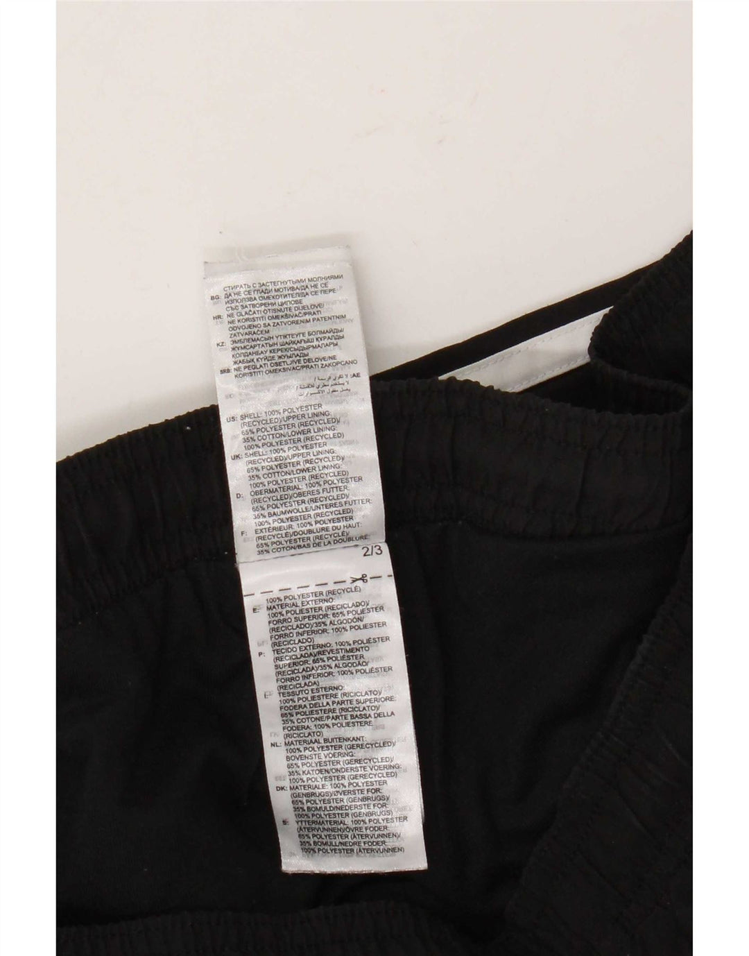 Adidas Mens Tracksuit Trousers Joggers Medium Black Polyester