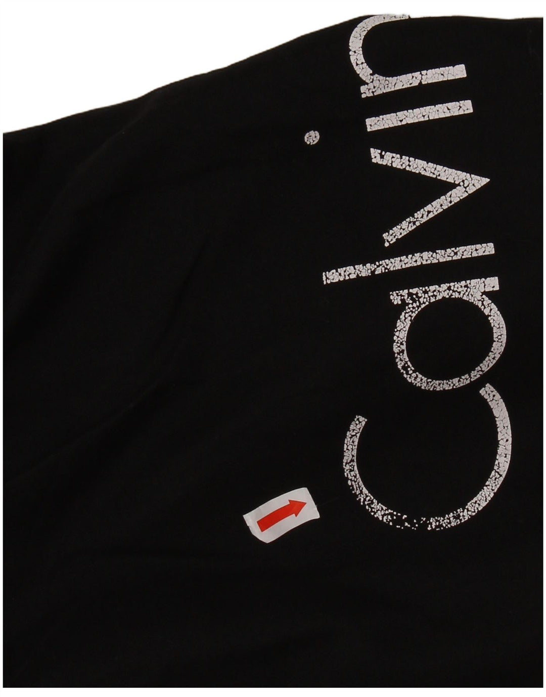 CALVIN KLEIN Mens Graphic Swimming Shorts Large Black Polyester