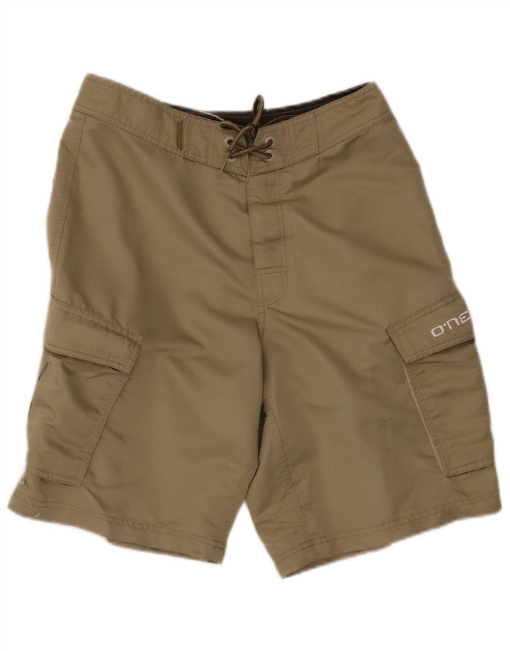 O'Neill Mens Swimming Shorts Medium  Khaki Polyester Beach
