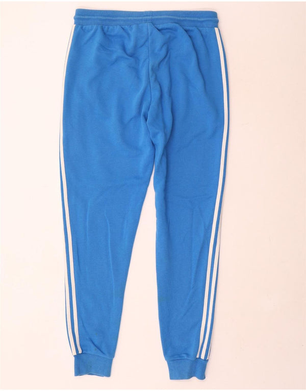 Adidas Mens Tracksuit Trousers Joggers Large Blue Cotton