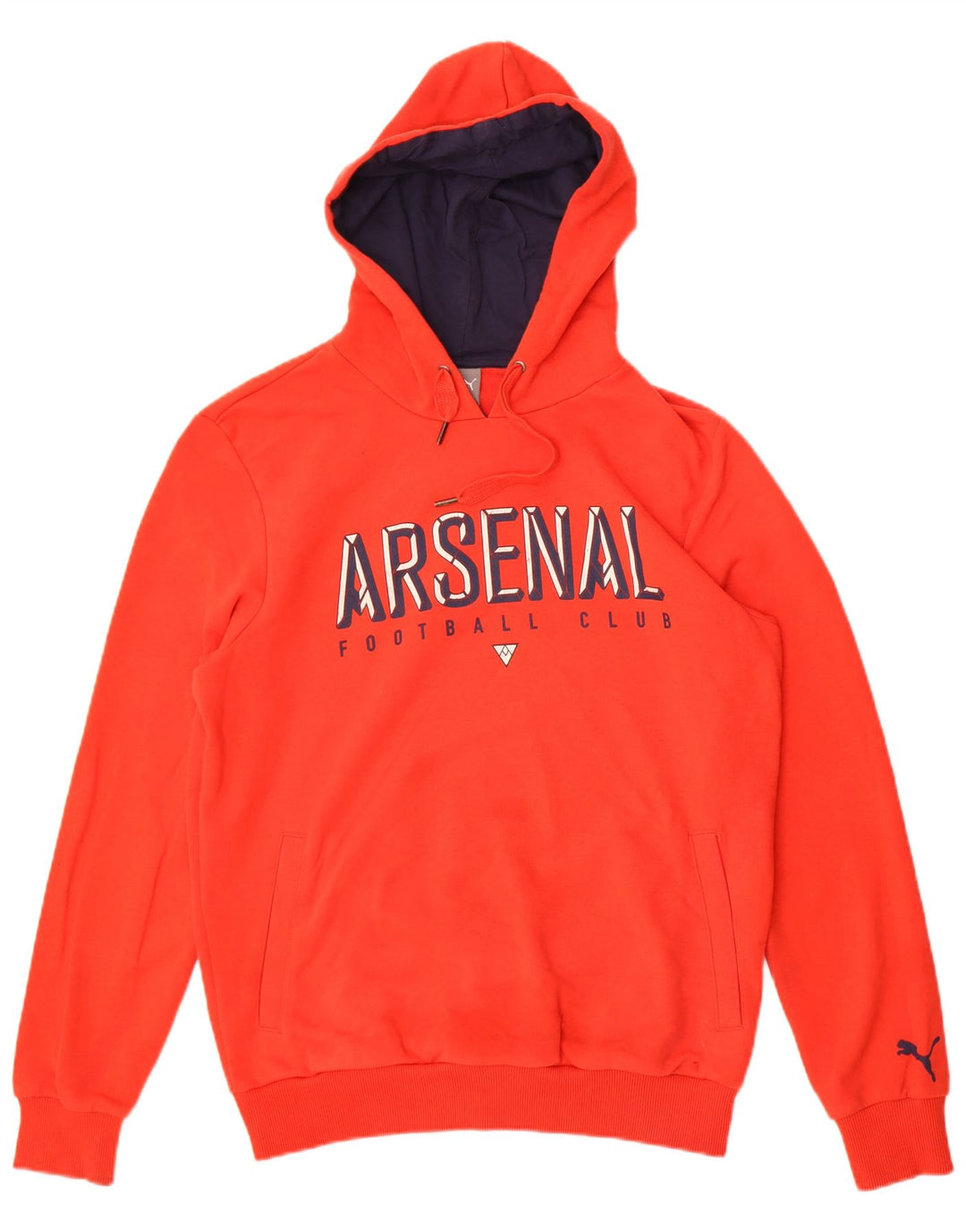 Puma Mens Arsenal Graphic Hoodie Jumper Medium Red Cotton