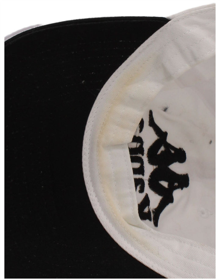 Kappa Mens Graphic Baseball Cap One Size White Cotton