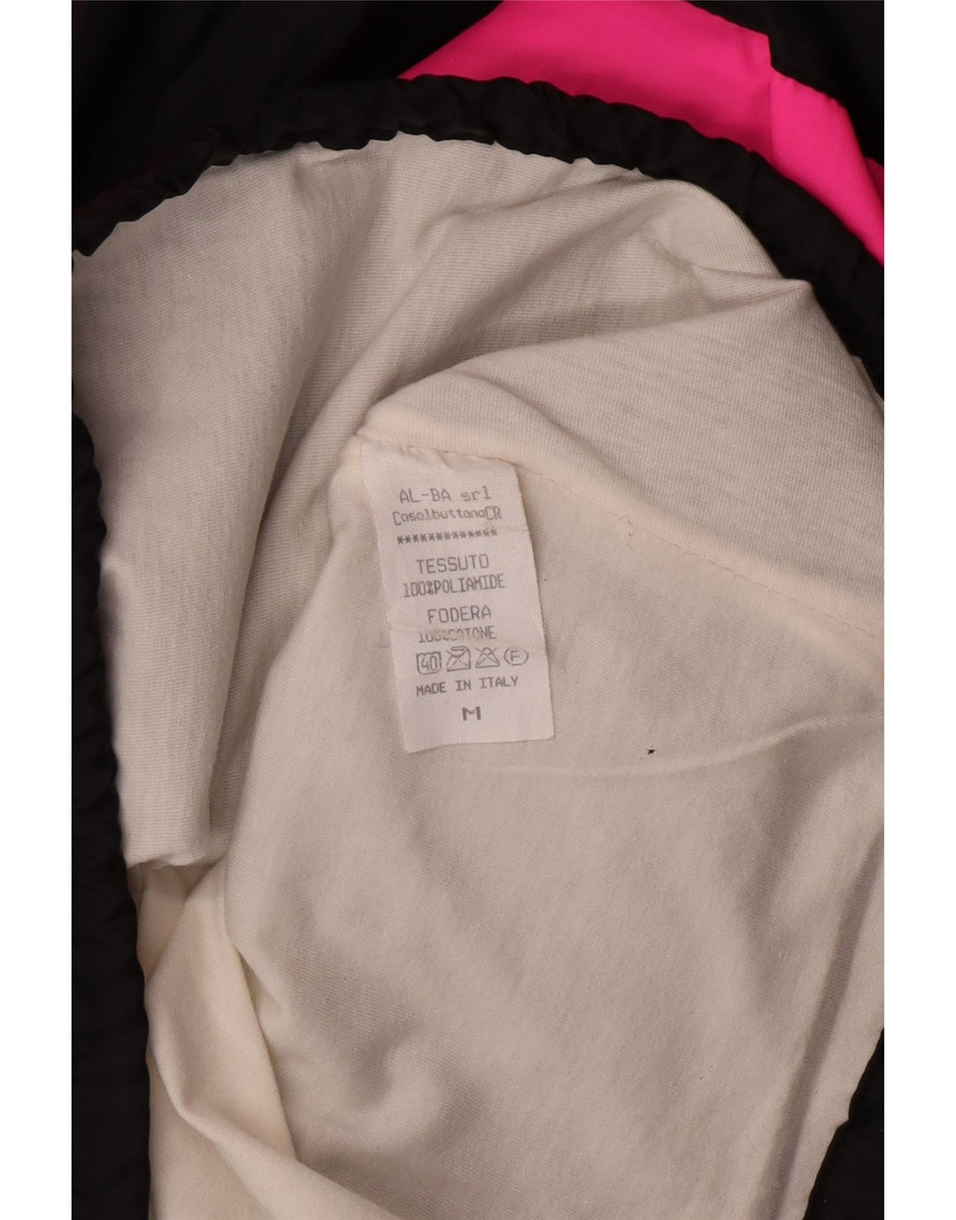 VINTAGE Mens Hooded Anorak Jacket UK 38 Medium Black Colourblock Polyamide