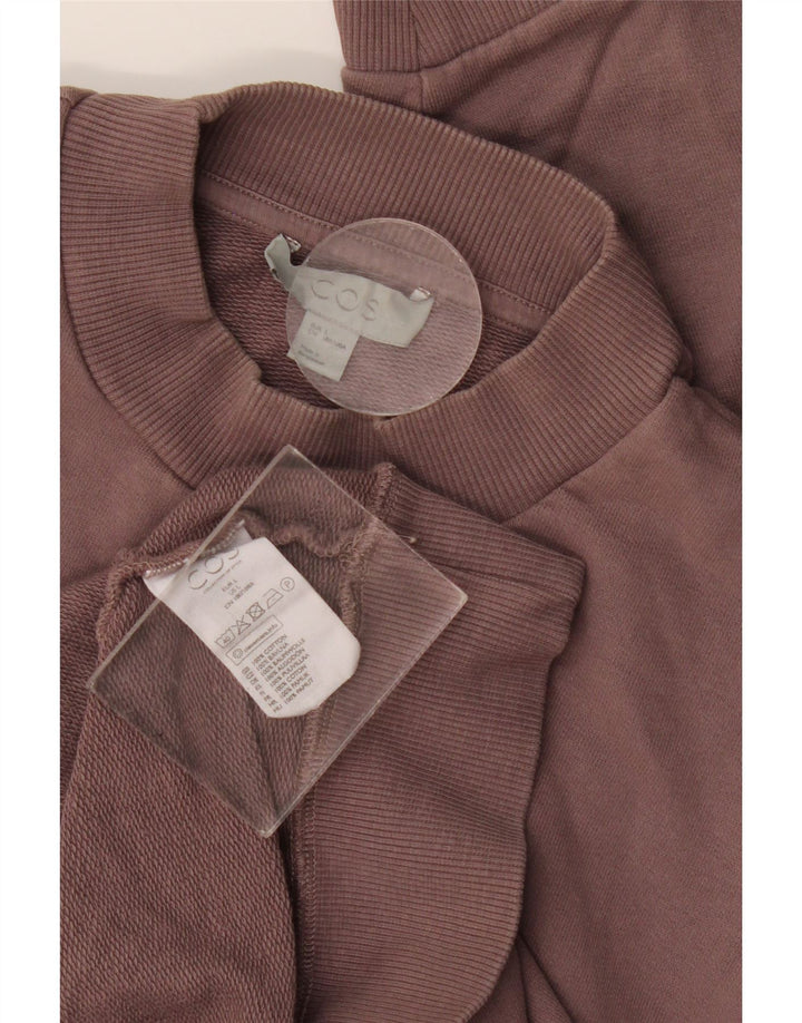 Cos Mens Sweatshirt Jumper Large Brown Cotton