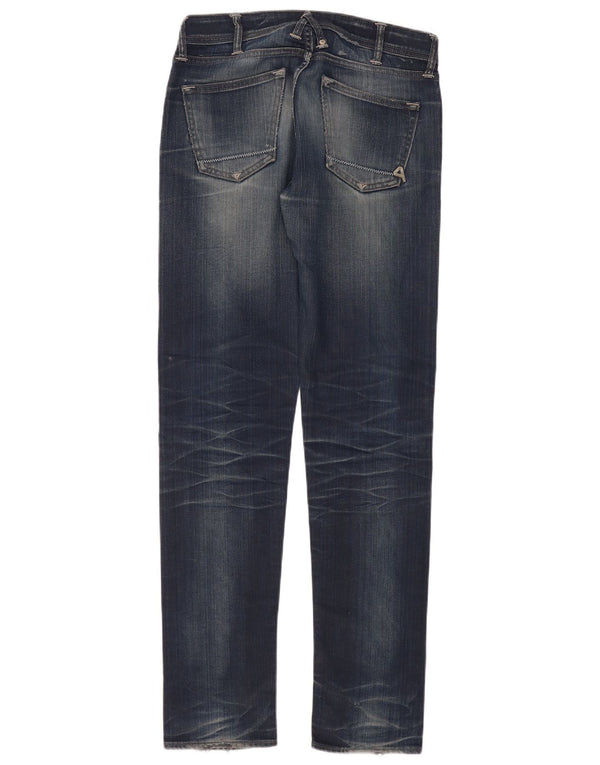 Cycle Womens Skinny Jeans W32 L34 Navy Blue Cotton