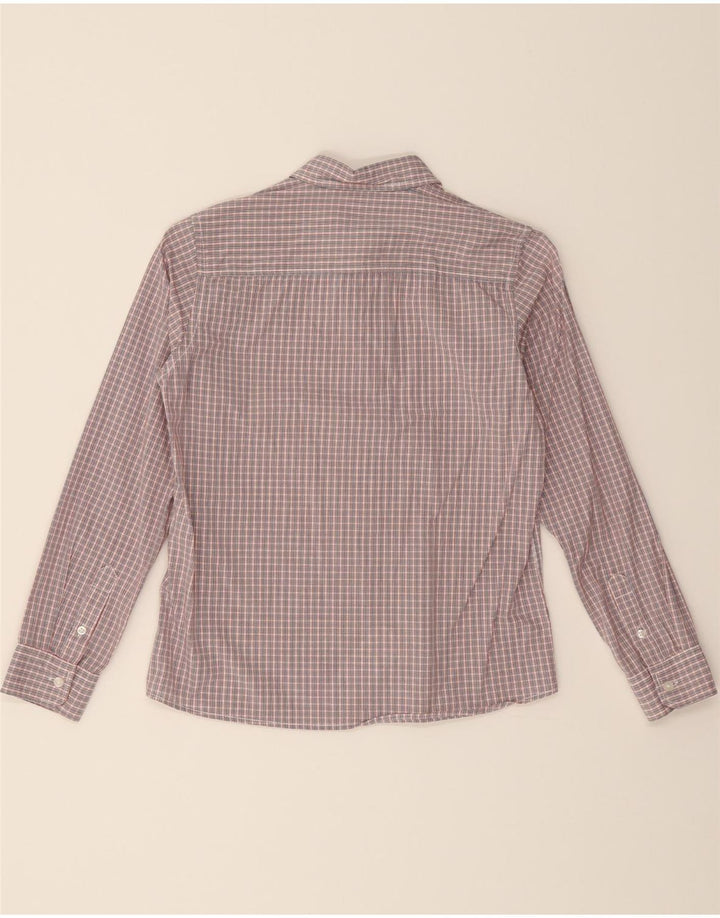 BENETTON Boys Shirt 8-9 Years Large Pink Check Cotton Vintage Benetton and Second-Hand Benetton from Messina Hembry 
