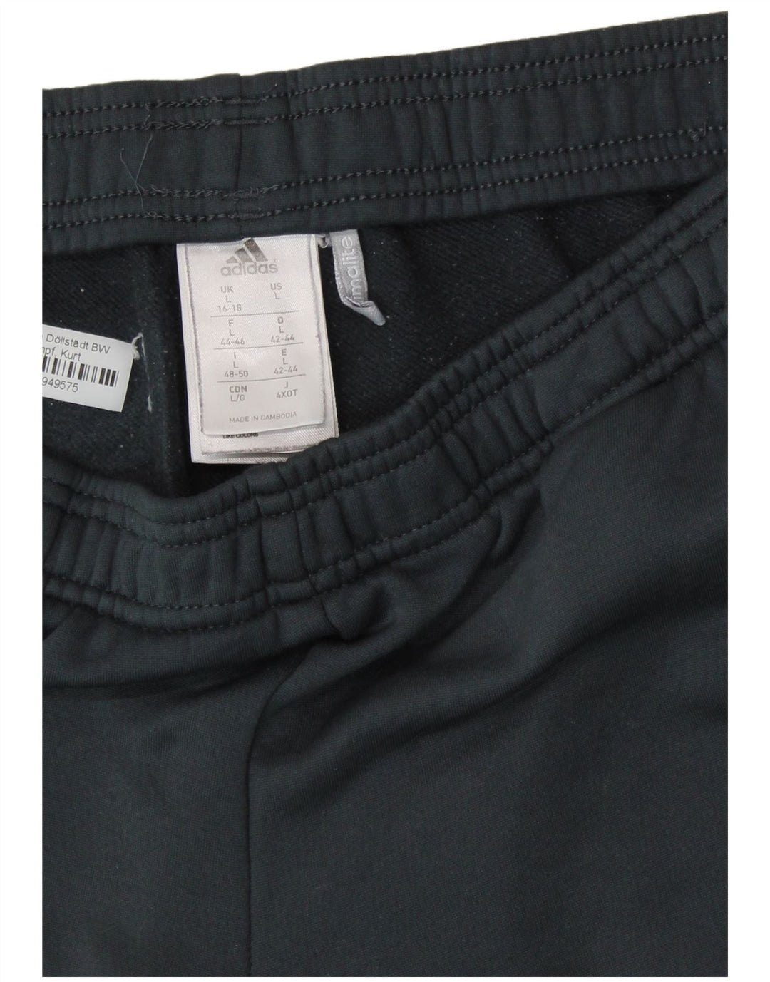 ADIDAS Womens Tracksuit Trousers Joggers UK 16/18 Large Grey Polyester