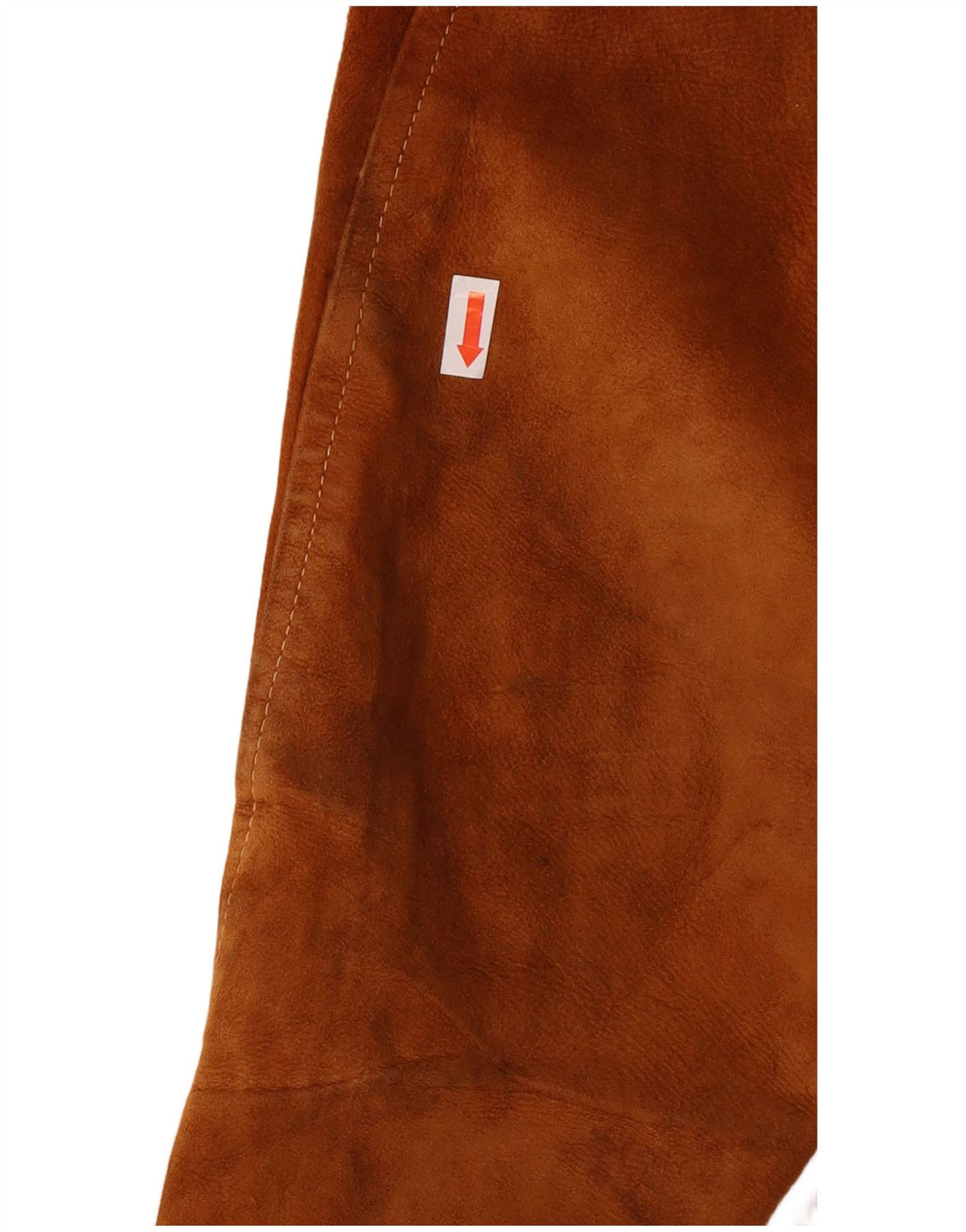 ESSEBI Mens Suede Bomber Jacket UK 40 Large Brown Leather