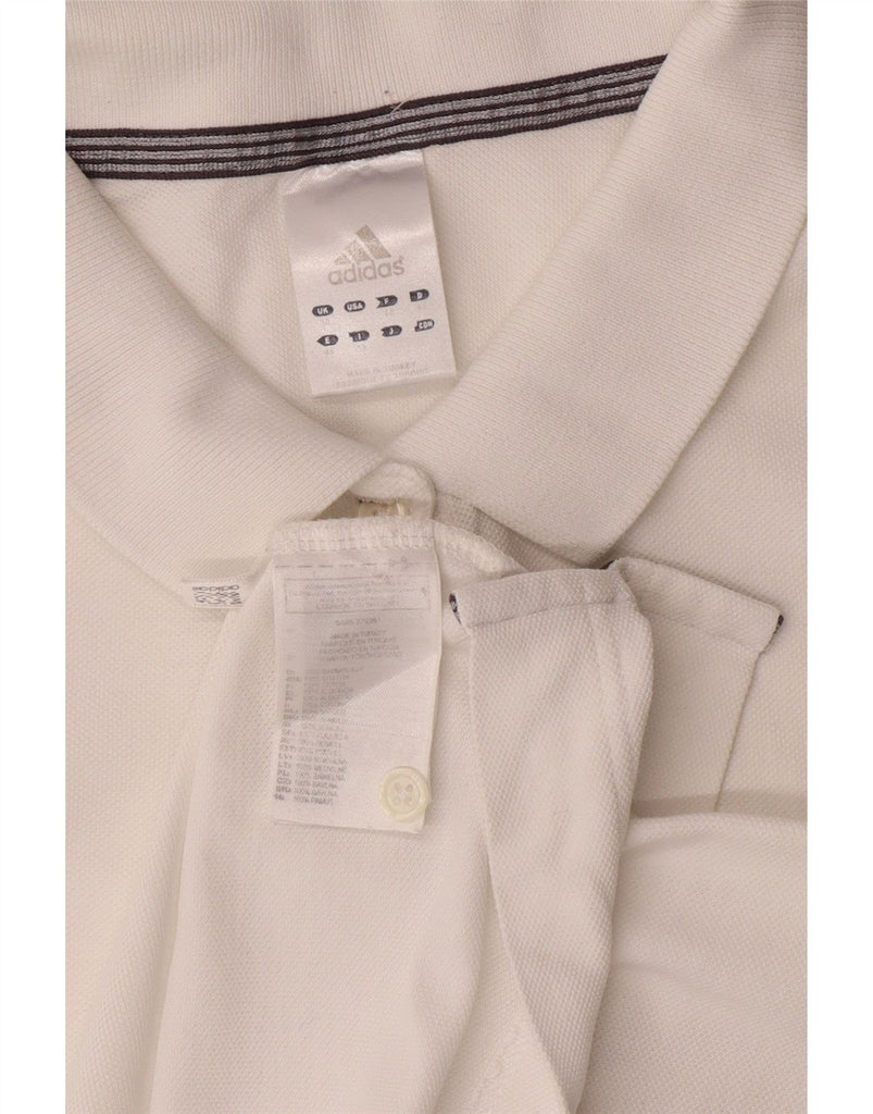 ADIDAS Womens Polo Shirt UK 20 2XL White Cotton Vintage Adidas and Second-Hand Adidas from Messina Hembry 