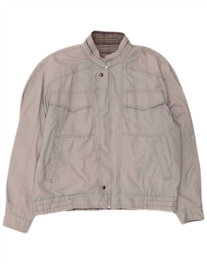 Vintage Mens Bomber Jacket UK 40 Large Grey