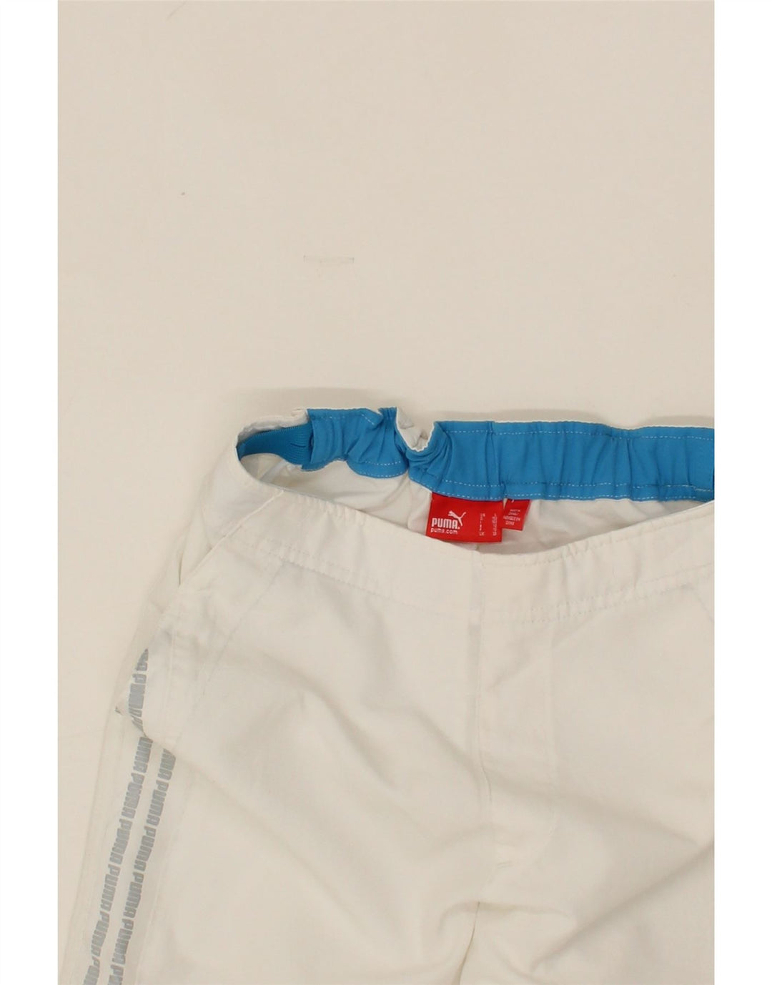 PUMA Boys Graphic Bermuda Shorts 11-12 Years W28 White Vintage Puma and Second-Hand Puma from Messina Hembry 
