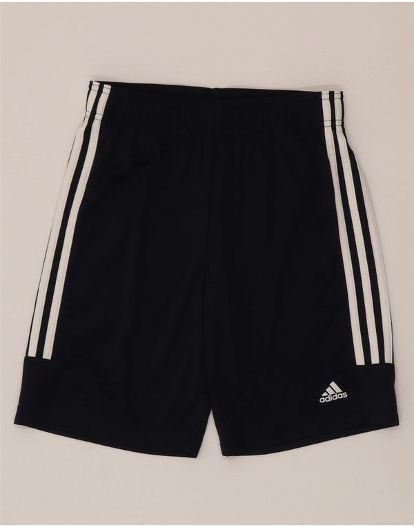 ADIDAS Boys Aeroready Sport Shorts 11-12 Years  Navy Blue Polyester