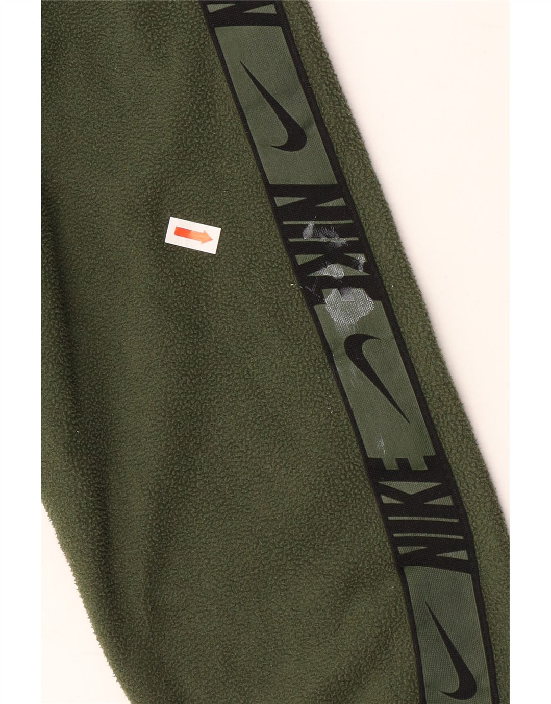 NIKE Mens Therma-Fit Graphic Hooded Fleece Jumper XS Green Polyester