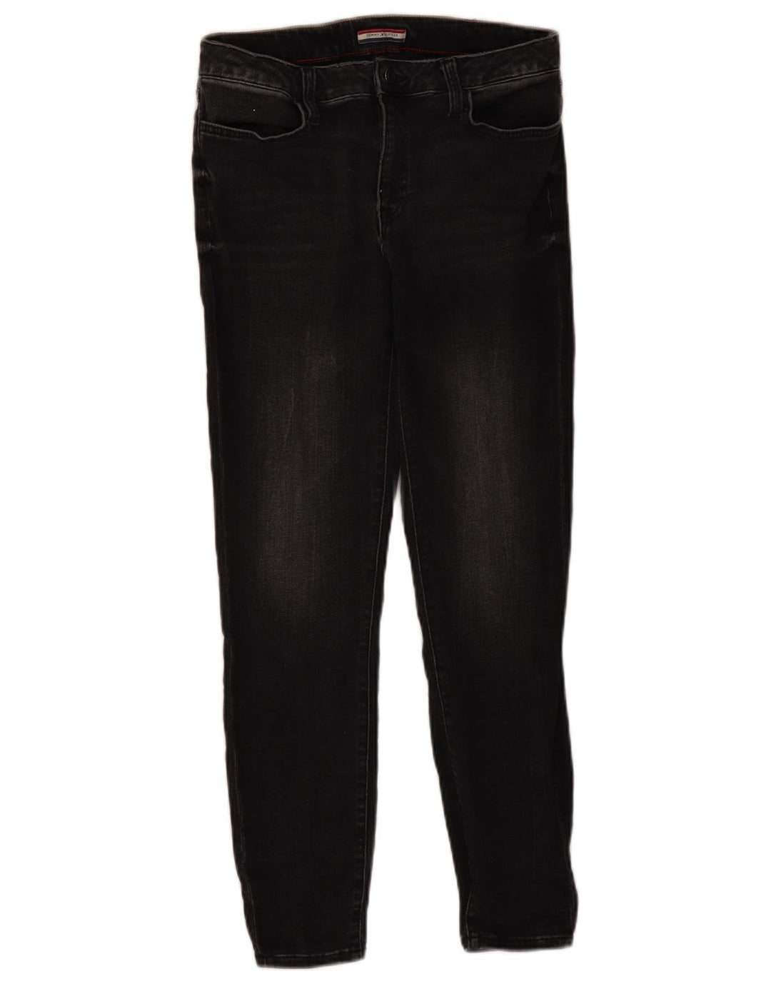 TOMMY HILFIGER Womens High Rise Skinny Jeans US 8 Medium W30 L26 Black