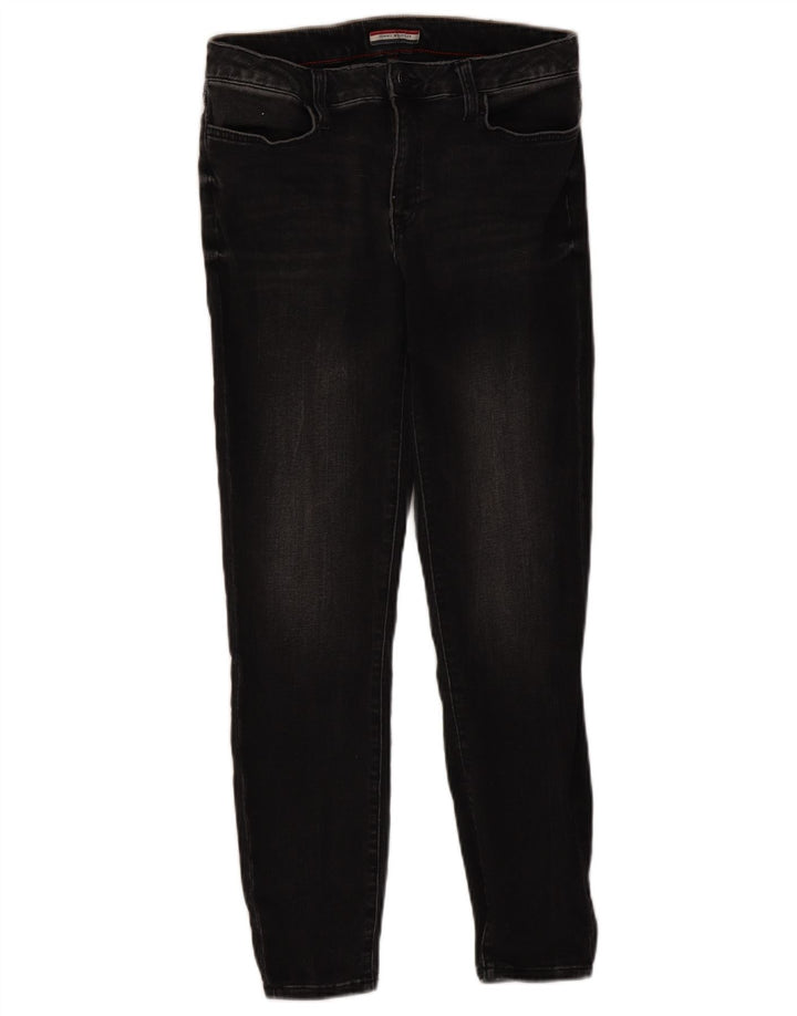TOMMY HILFIGER Womens High Rise Skinny Jeans US 8 Medium W30 L26 Black
