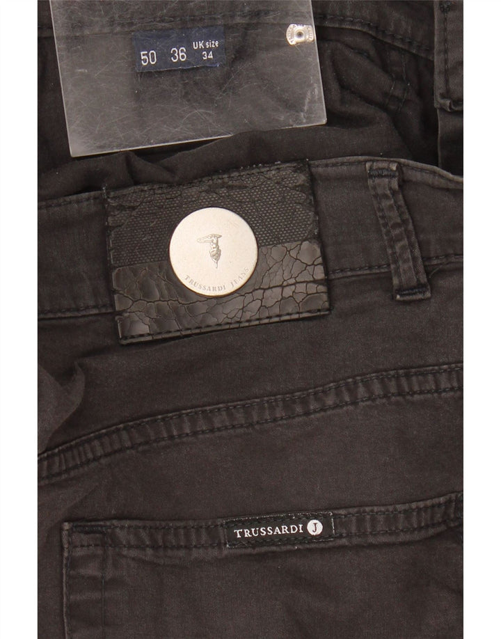 Trussardi Mens Straight Jeans W34 L28 Black