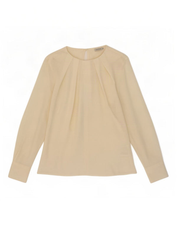 Henry Cottons Womens Long Sleeve Blouse Top IT 44 Medium White Polyester