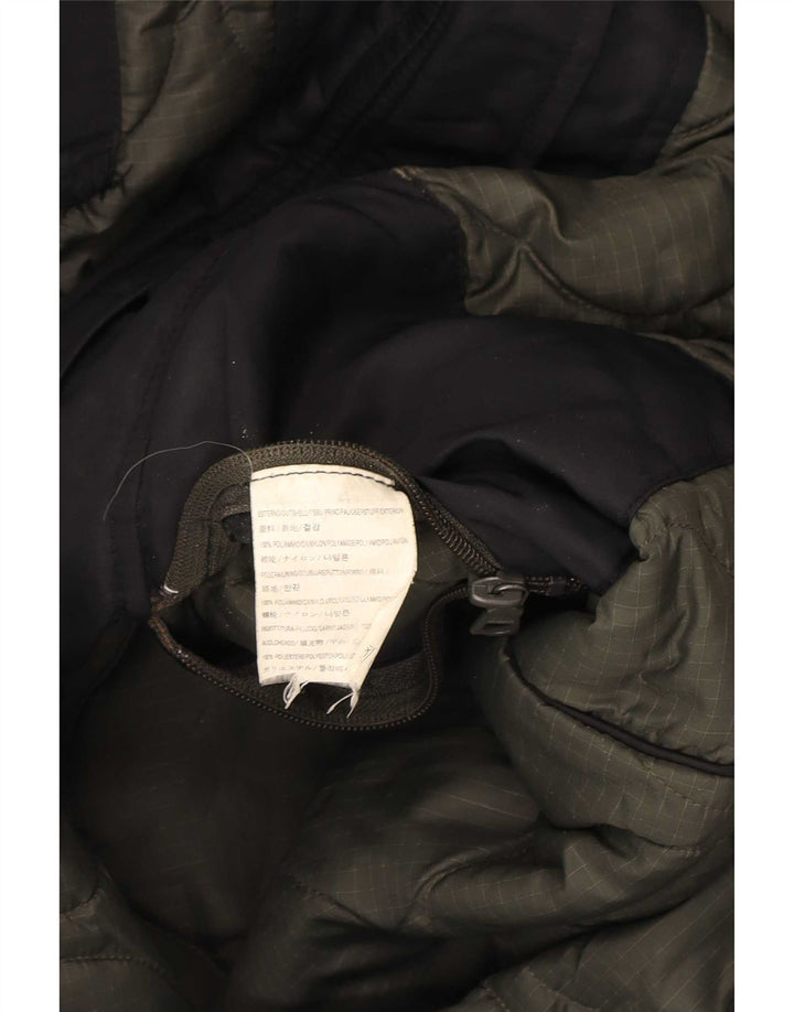 Gas Mens Hooded Padded Jacket UK 40 Large Black Polyamide