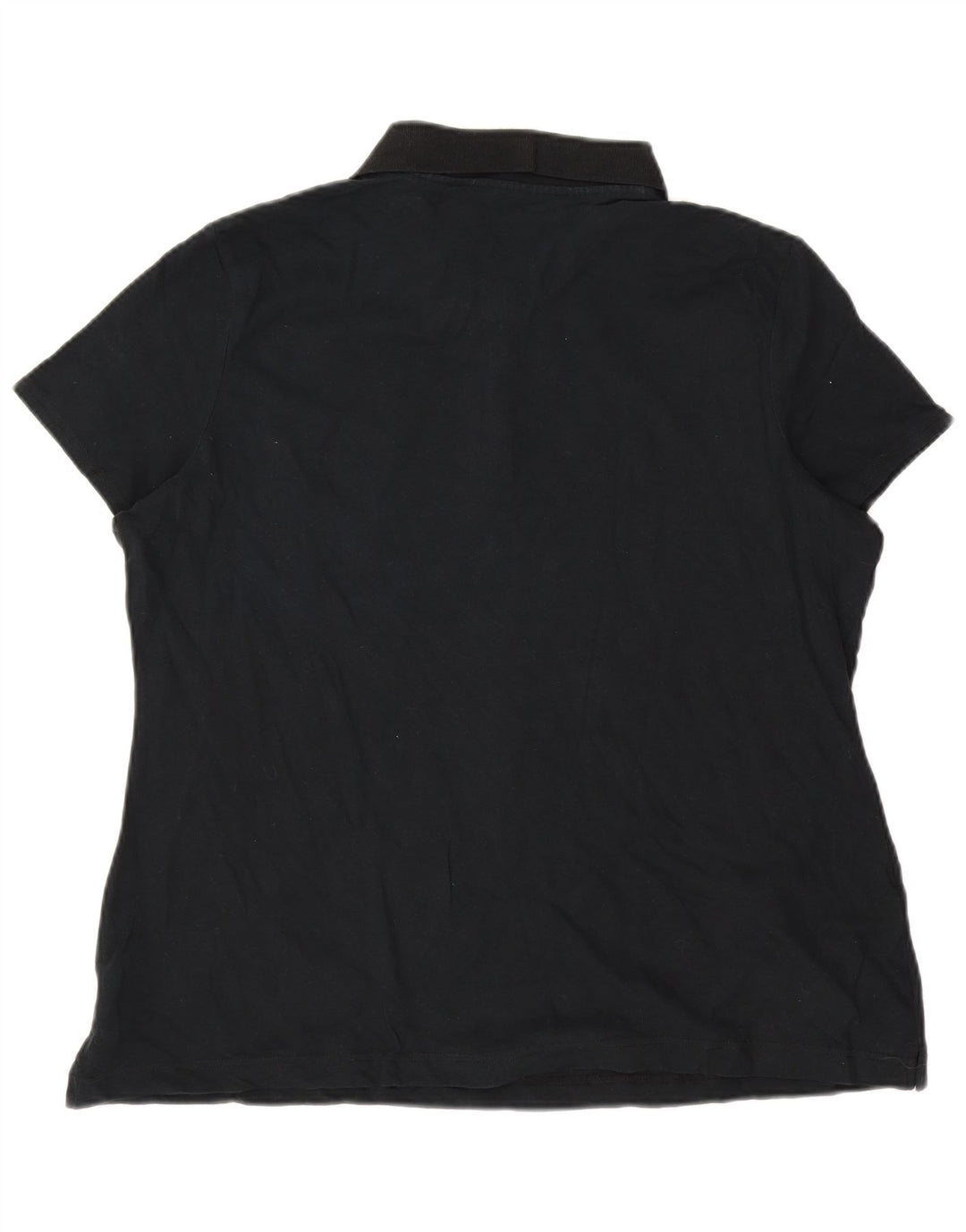 LEE Womens Polo Shirt UK 20 2XL Black Cotton
