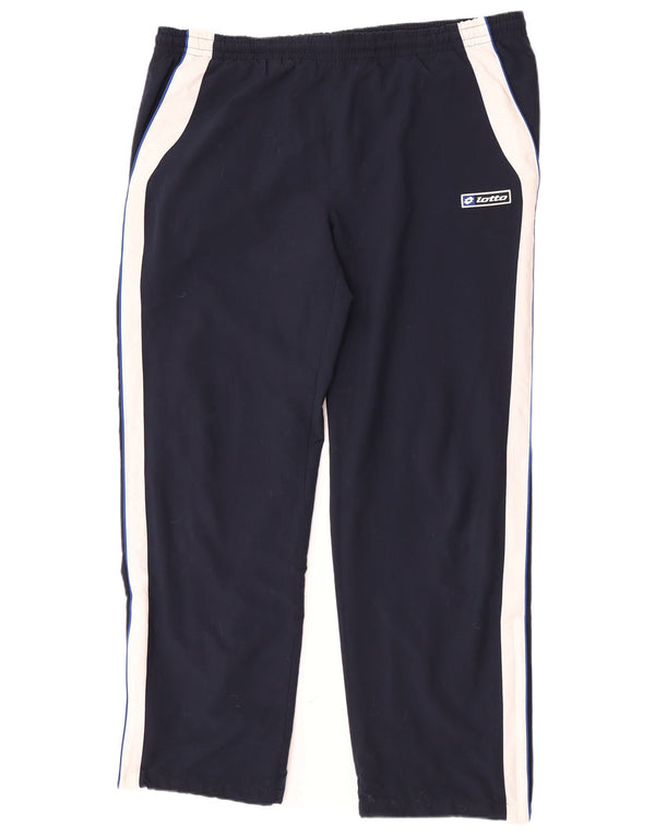 Lotto Mens Tracksuit Trousers UK 44/46 2XL Navy Blue Colourblock Polyester