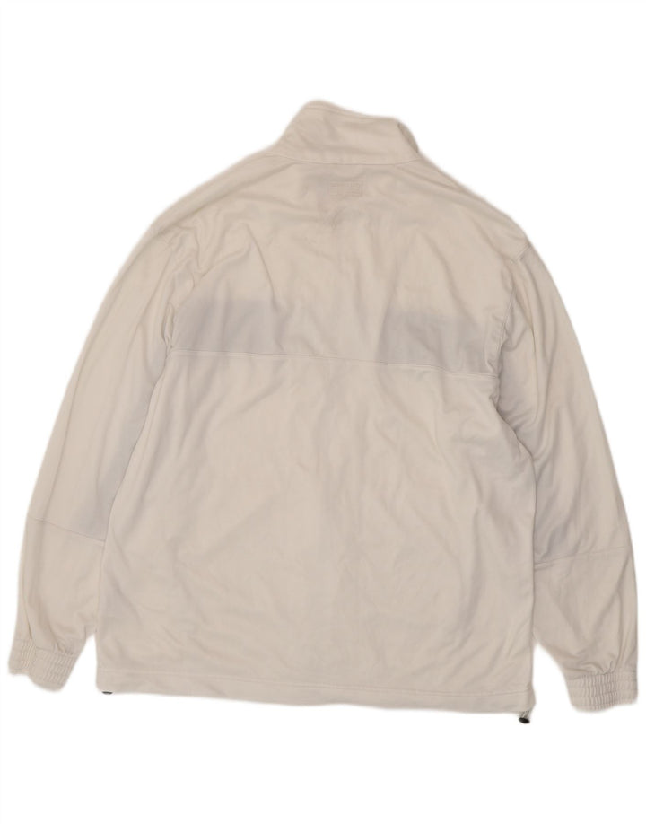 LOTTO Mens Tracksuit Top Jacket 2XL White Colourblock Polyester