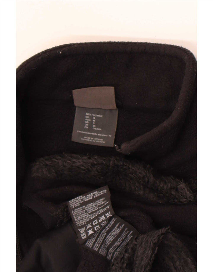 Jack Wolfskin Mens Fleece Jacket UK 38 Small Black Polyester