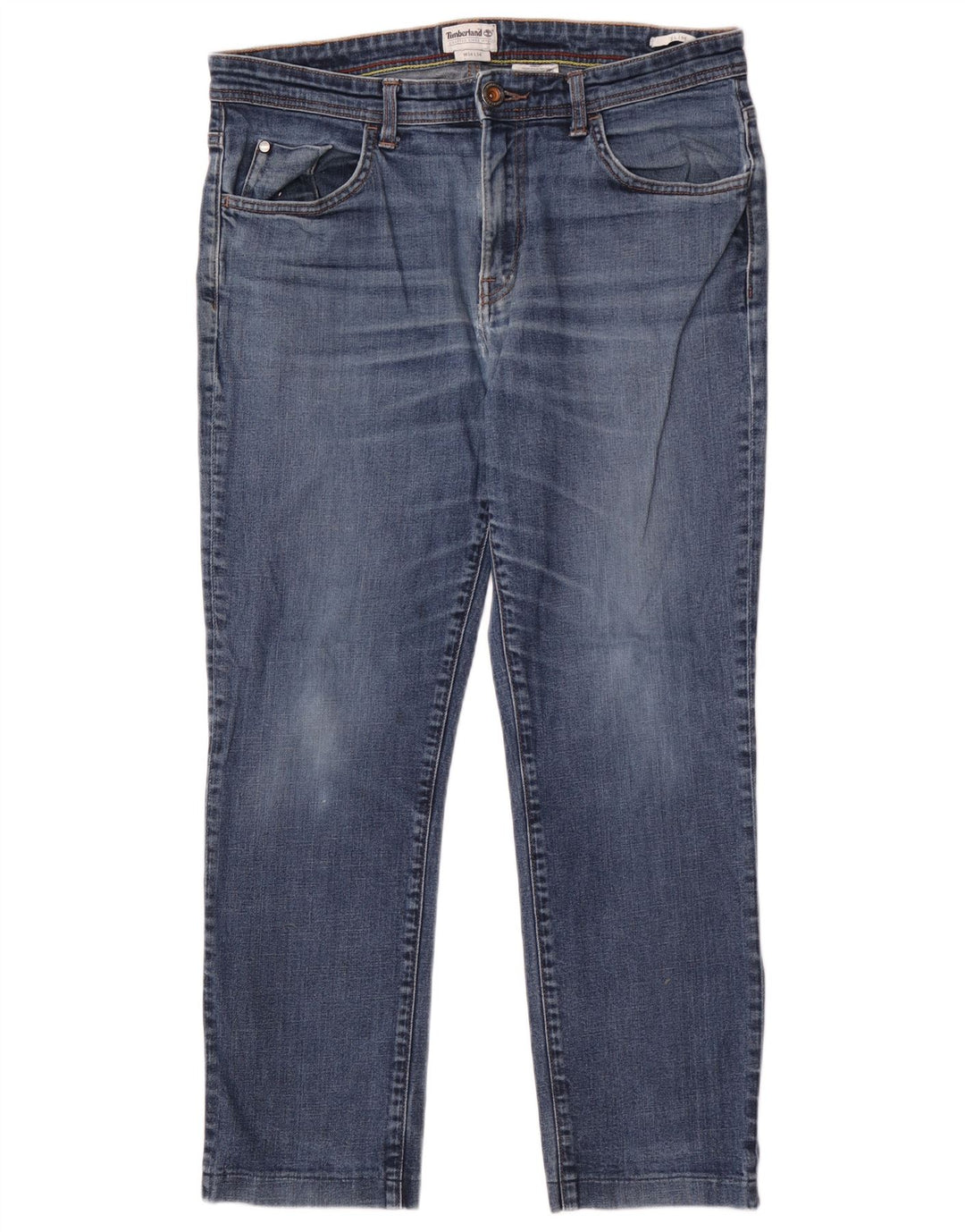 TIMBERLAND Mens Slim Jeans W34 L29 Blue Cotton