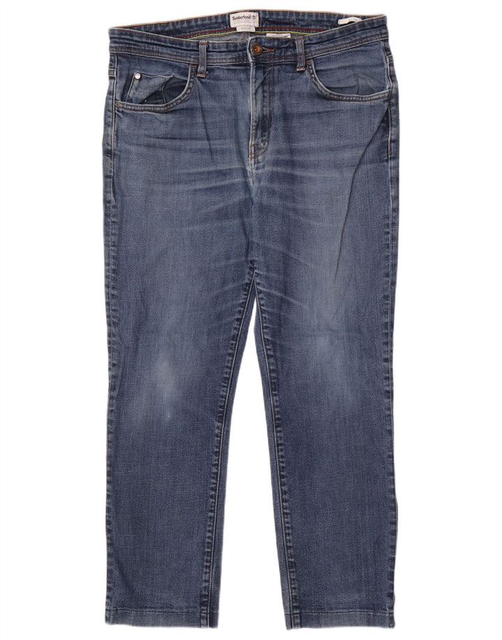 TIMBERLAND Mens Slim Jeans W34 L29 Blue Cotton