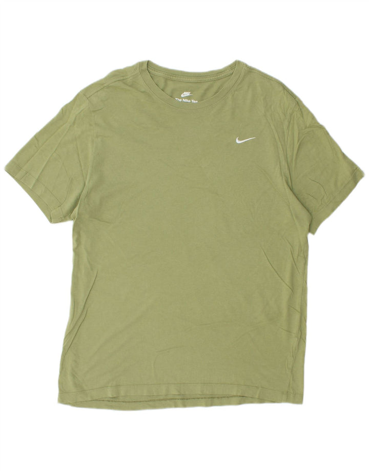 Nike Mens T-Shirt Top Medium Green
