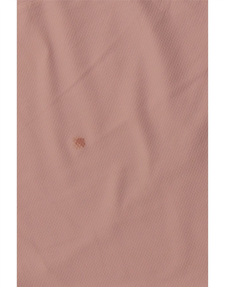 LULULEMON Womens Long Sleeve Loose Fit Crop Top UK 14 Medium Pink