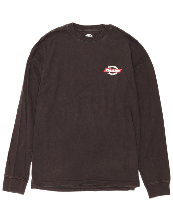 Dickies Mens Graphic Top Long Sleeve Small Black Cotton