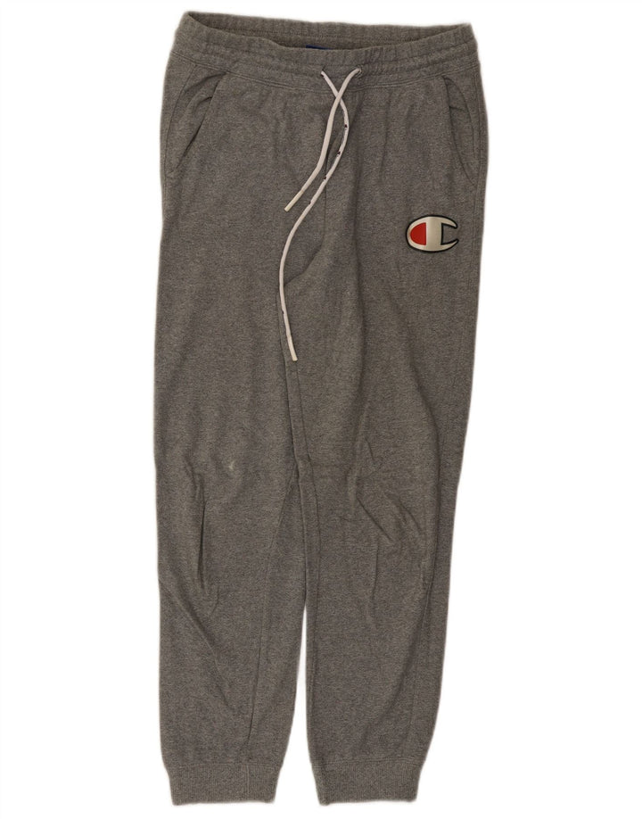 CHAMPION Womens Graphic Tracksuit Trousers Joggers UK 14 Medium  Grey