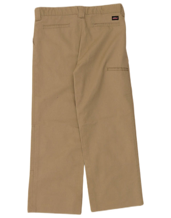 Dickies Boys Straight Cargo Trousers 13-14 Years W30 L25 Beige Polyester