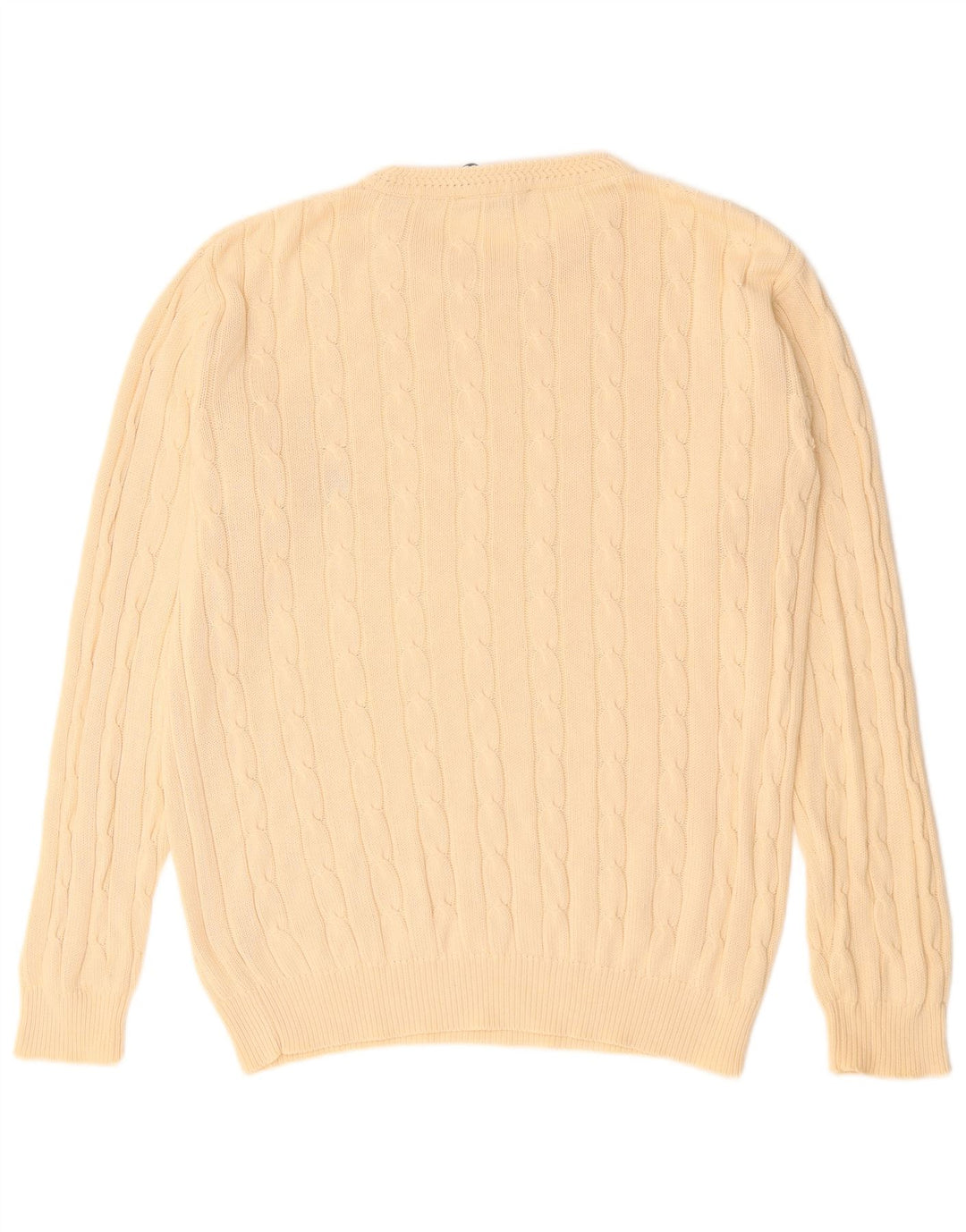 DANIEL HECHTER Mens Crew Neck Jumper Sweater EU 48 Medium Beige