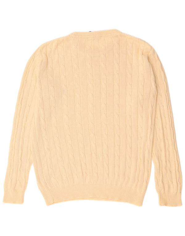DANIEL HECHTER Mens Crew Neck Jumper Sweater EU 48 Medium Beige