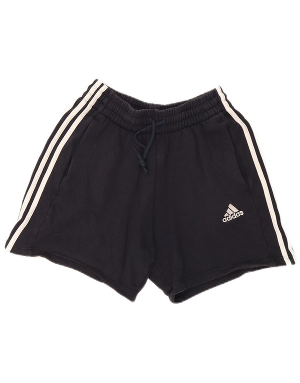 Adidas Womens Sport Shorts UK 10 Small Navy Blue