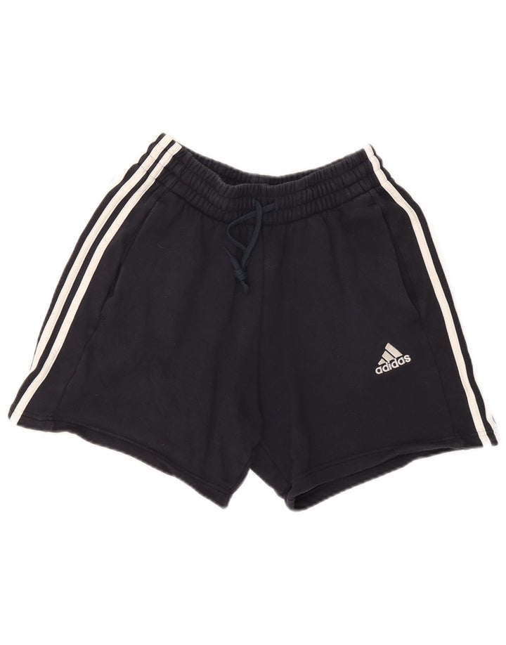 Adidas Womens Sport Shorts UK 10 Small Navy Blue