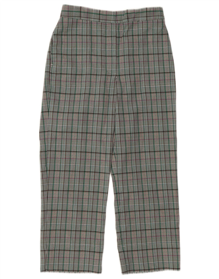 MARKS & SPENCER Womens Cropped Trousers UK 8 Small W28 L24 Grey